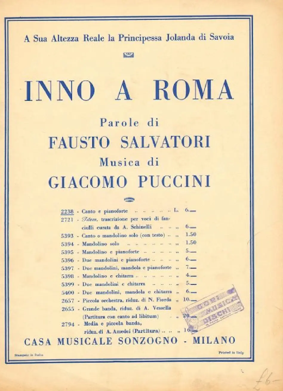 Inno a Roma - Page 1