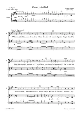 Come, ye faithful, raise the anthem