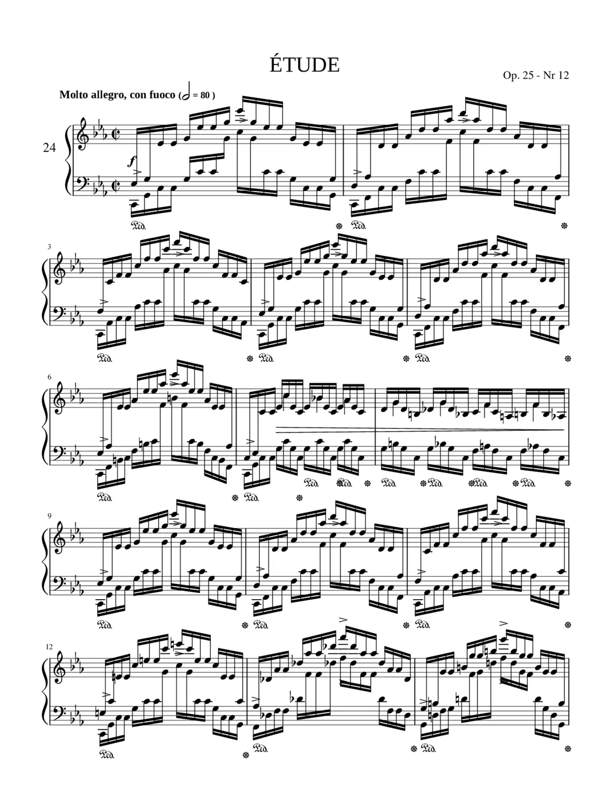 Études Op.25 - Page 1