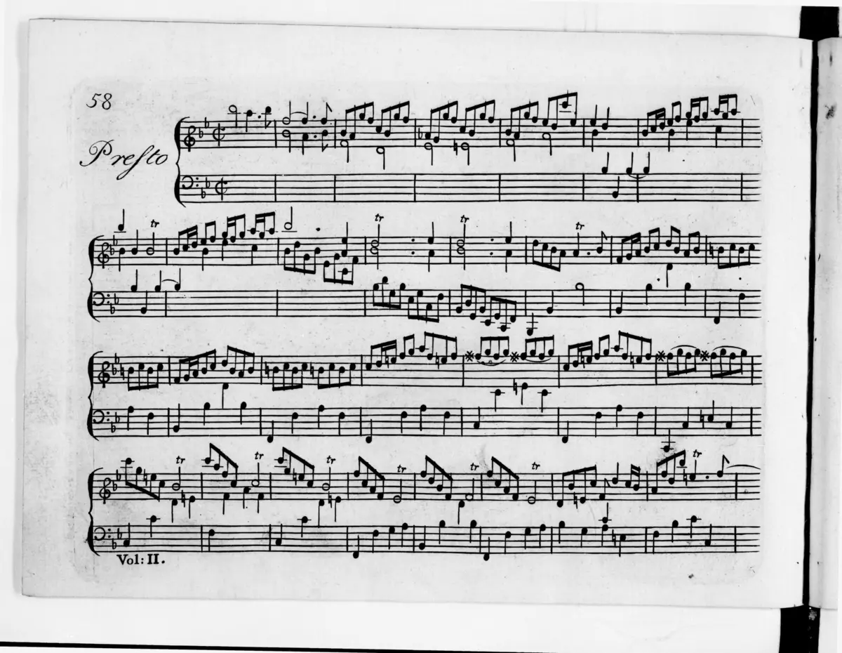 Keyboard Sonata in B-flat major - Page 1