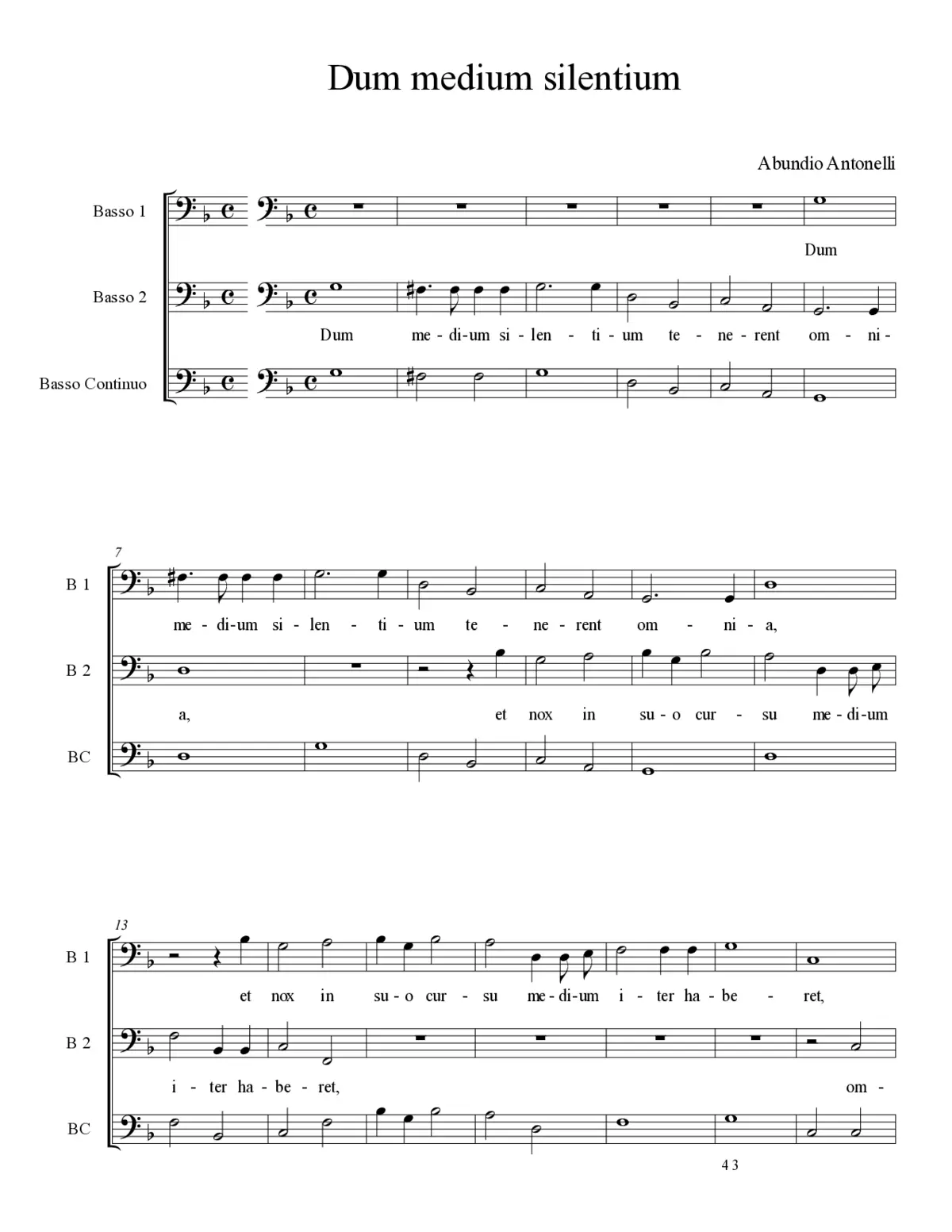 Dum medium silentium - Page 1