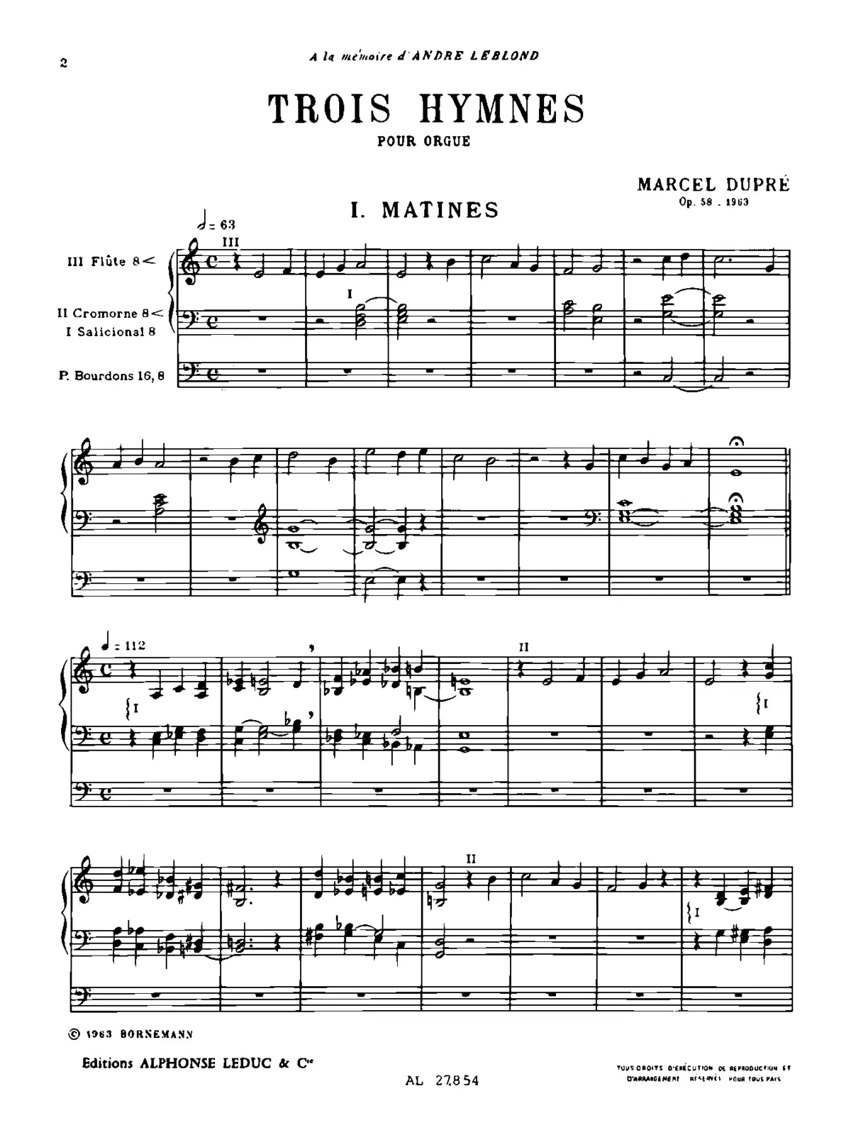 3 Hymnes - Page 1