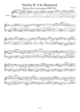 Partita in A minor BWV 827