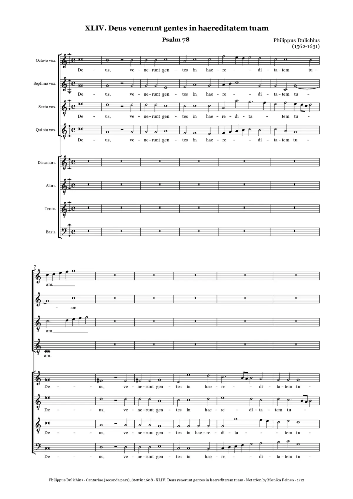Deus, venerunt gentes - Page 1