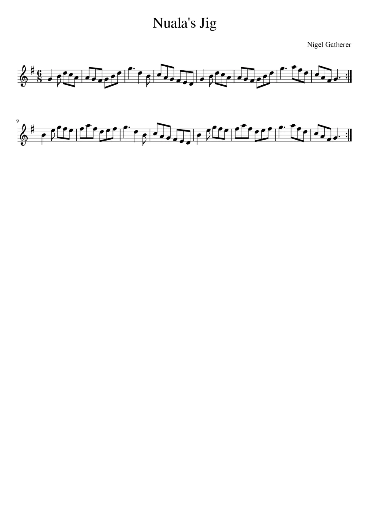 Nuala's Jig - Page 1