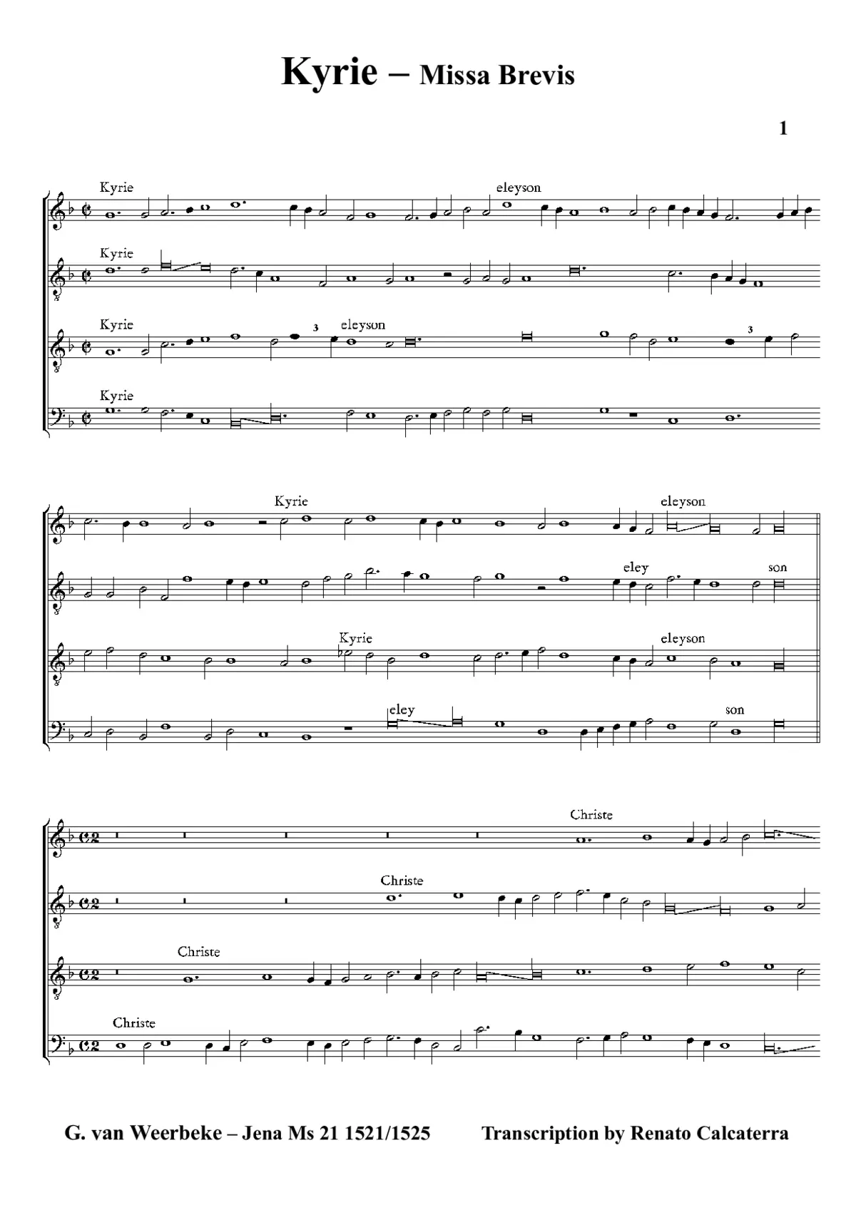 Missa brevis - Page 1