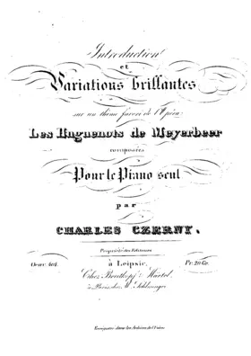 Introduction et variations brillantes sur 'Les Huguenots'