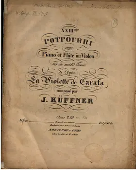 Potpourri for Flute or Violin and Piano No.23