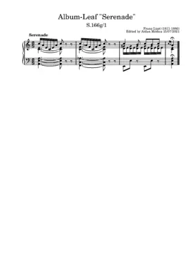 Album-Leaf 'Serenade'Album-Leaf 'Serenade'