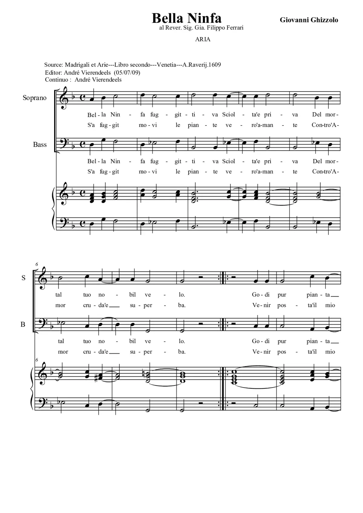 Bella ninfa - Page 1