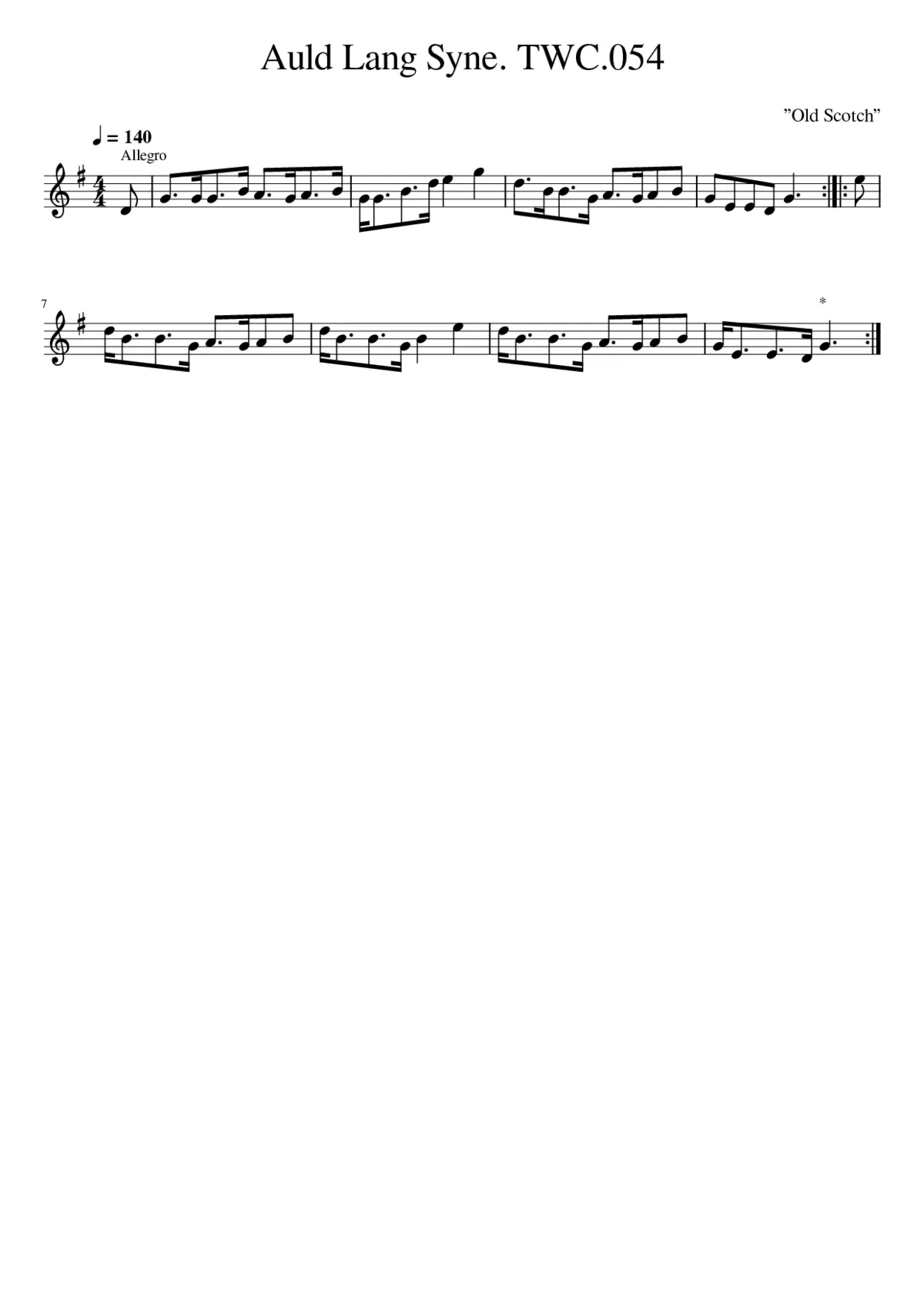 auld lang syne - Page 1