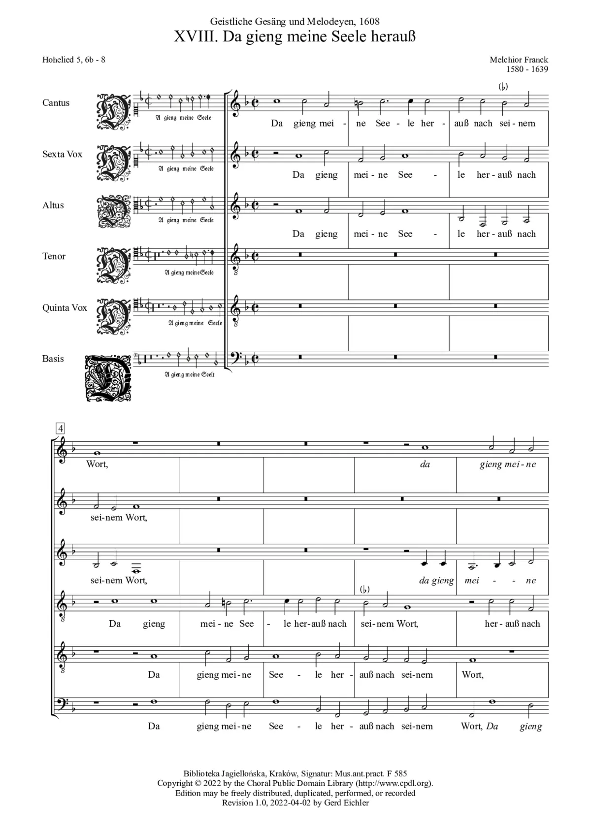 Da ging meine Seele heraus - Page 1