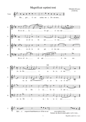 Magnificat septimi toni