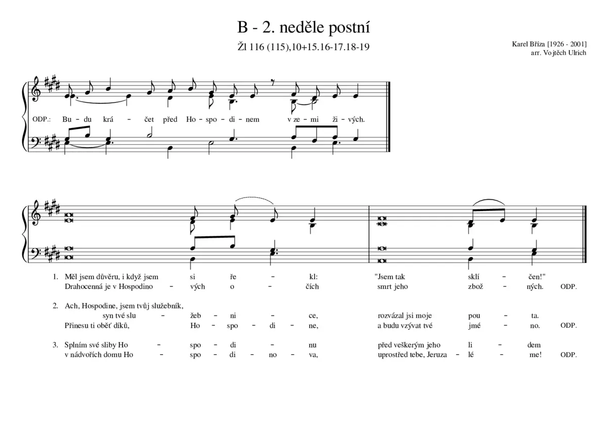 B - 2. neděle postní - Page 1
