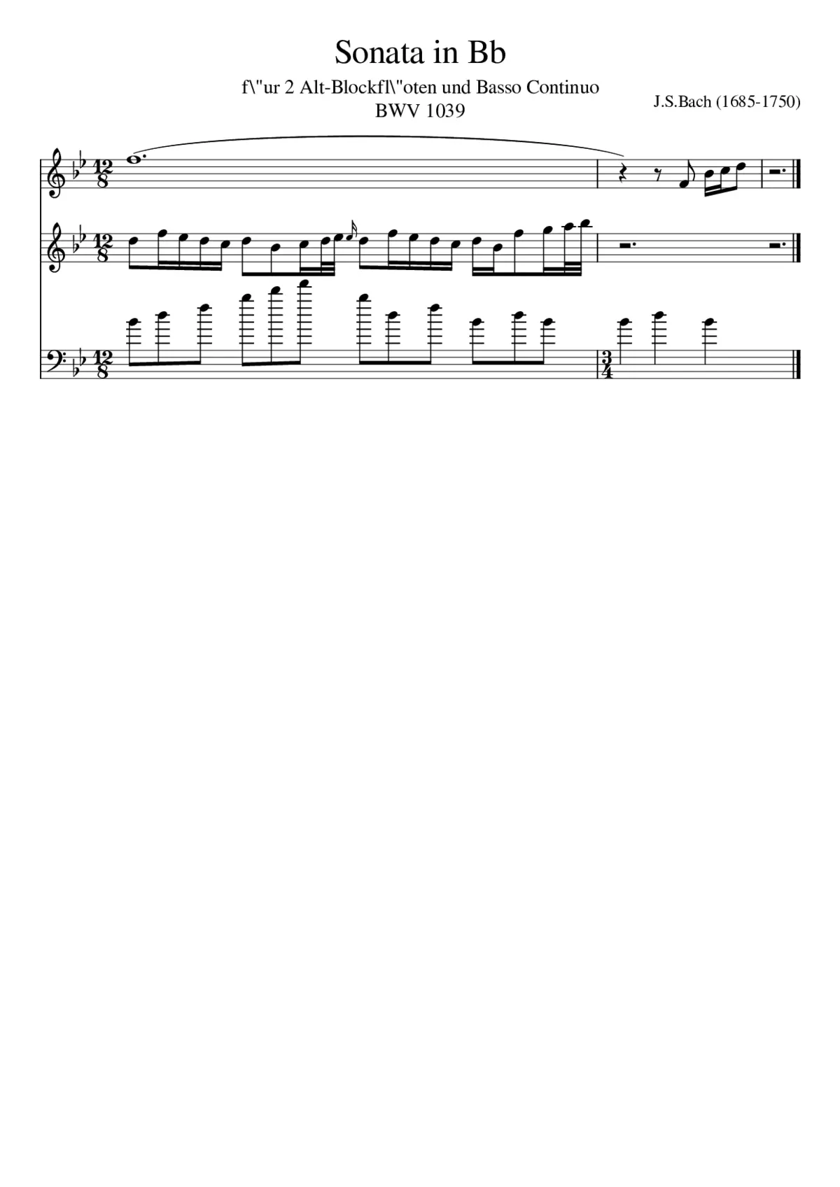 Sonata in Bb - Page 1