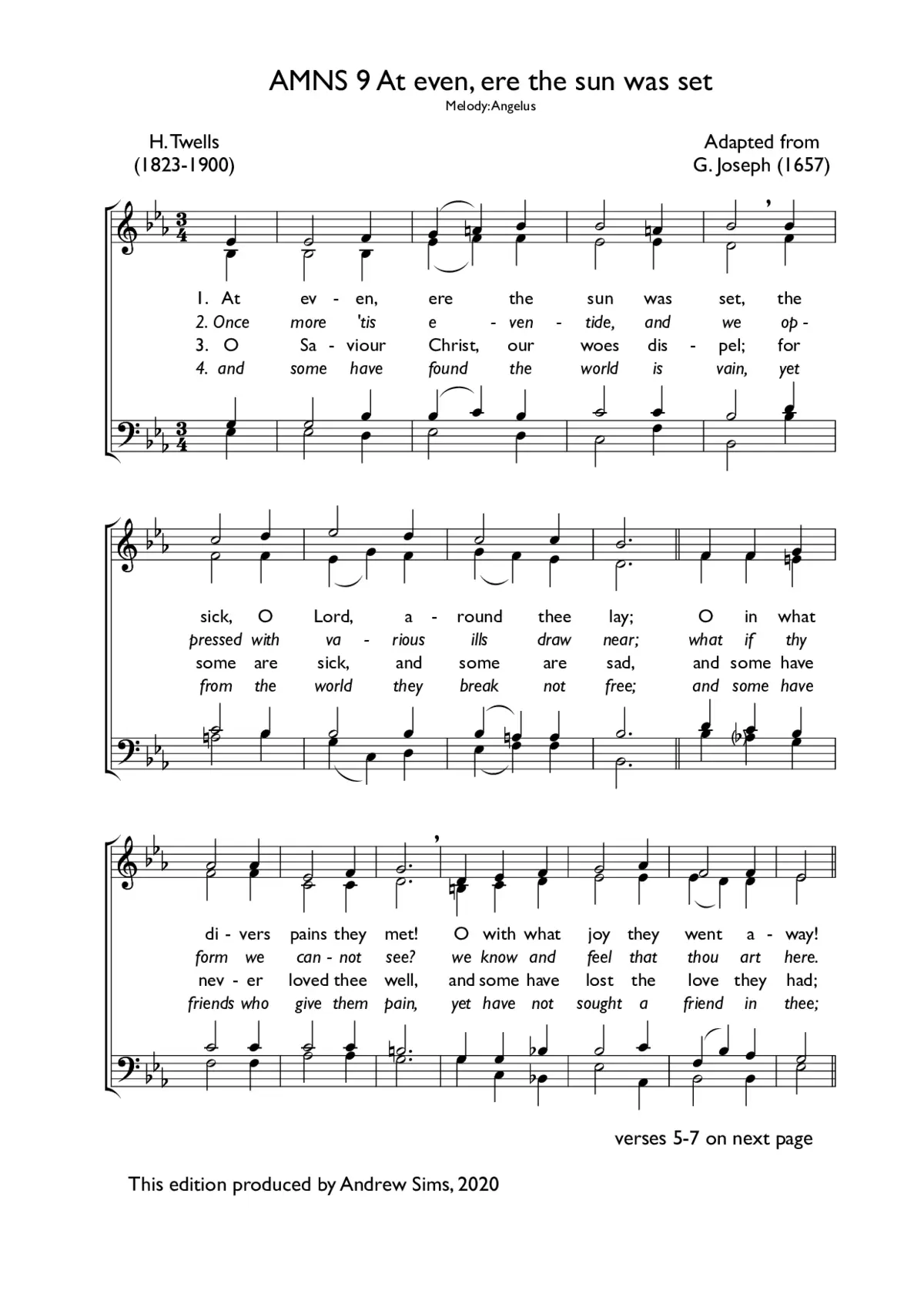 At even, ere the sun was set - Page 1