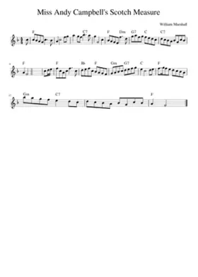 Miss Andy Campbell's Scotch Measure