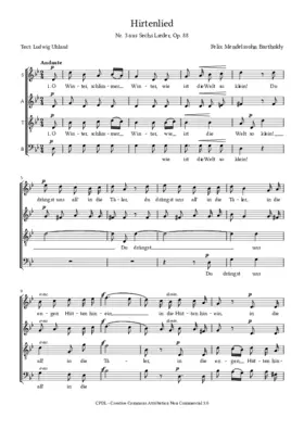 Hirtenlied, Op. 88, No. 3