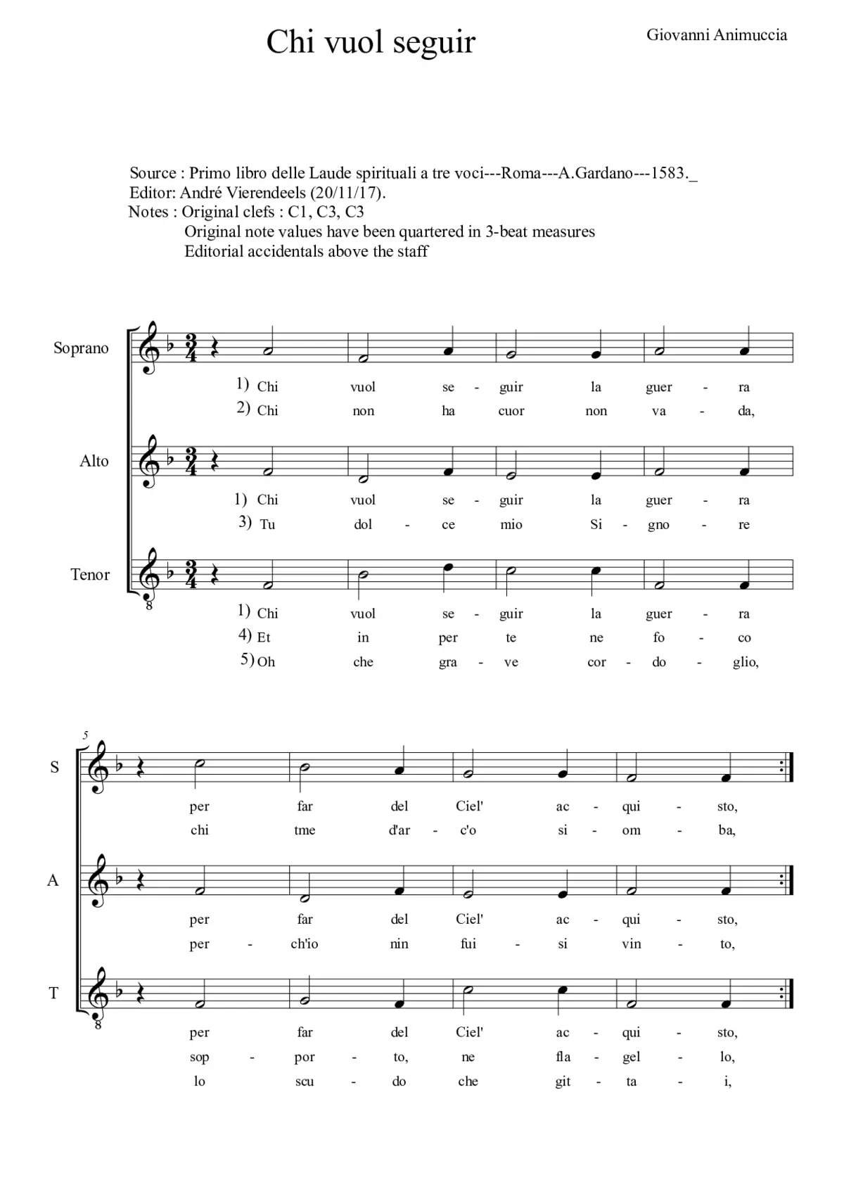 Chi vuol seguir la guerra - Page 1