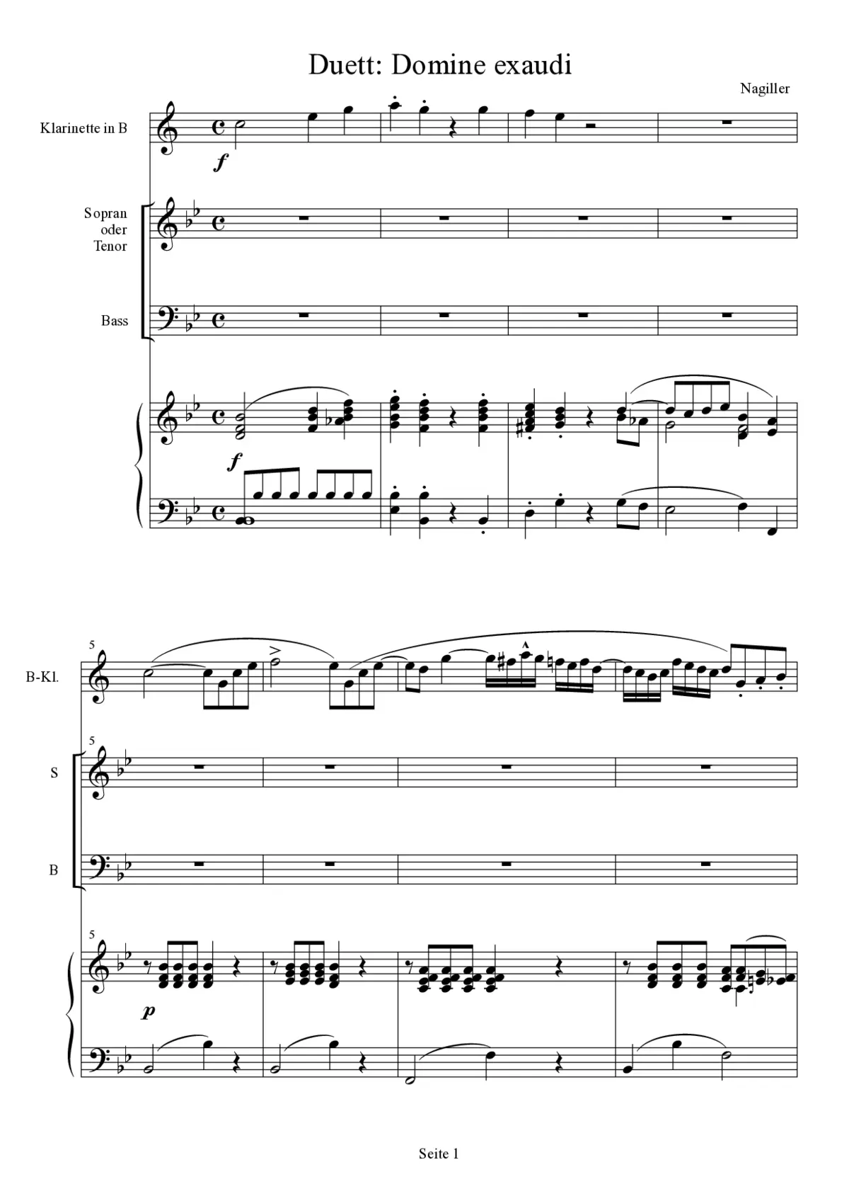 Domine exaudi - Page 1