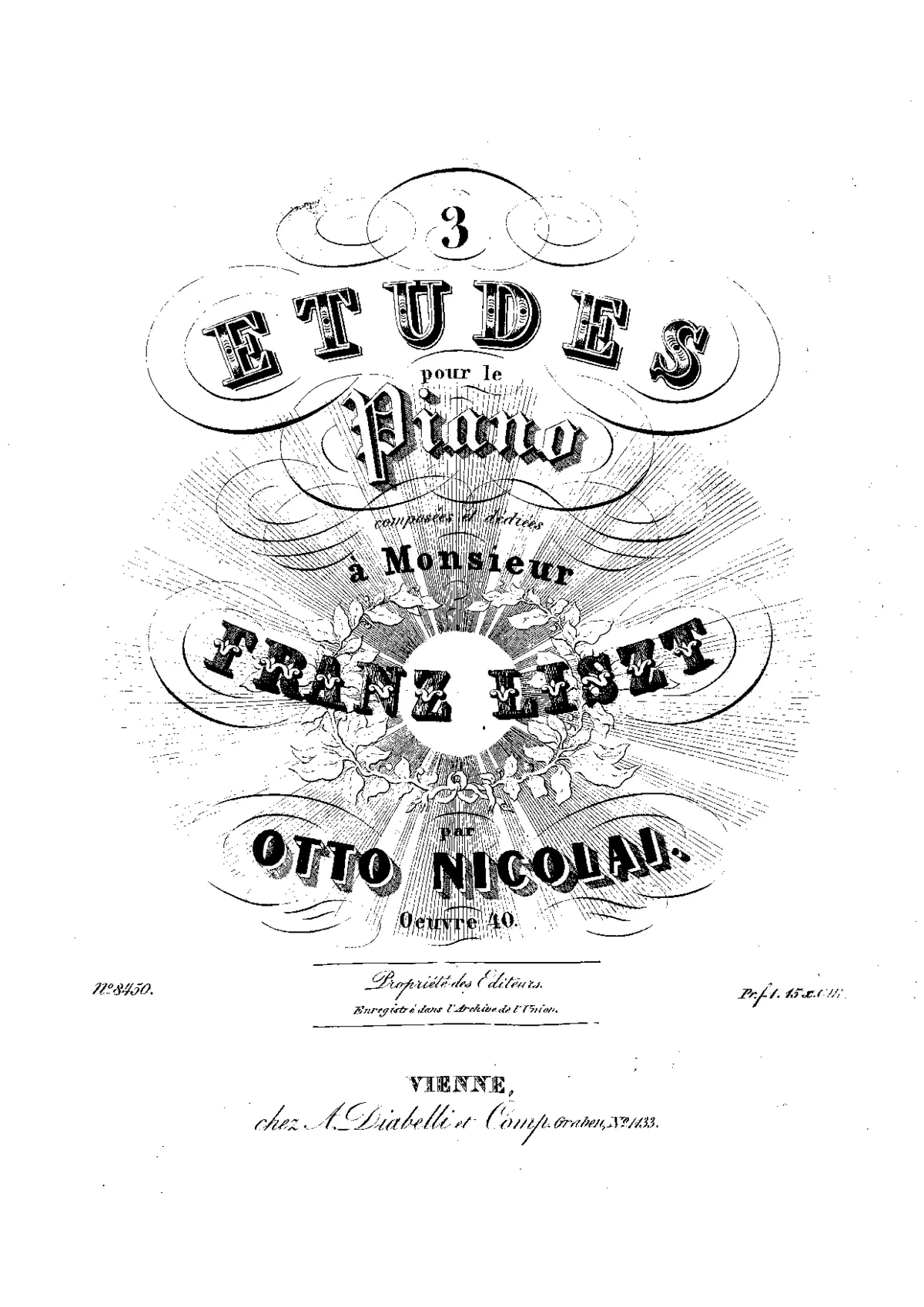 3 Etudes - Page 1
