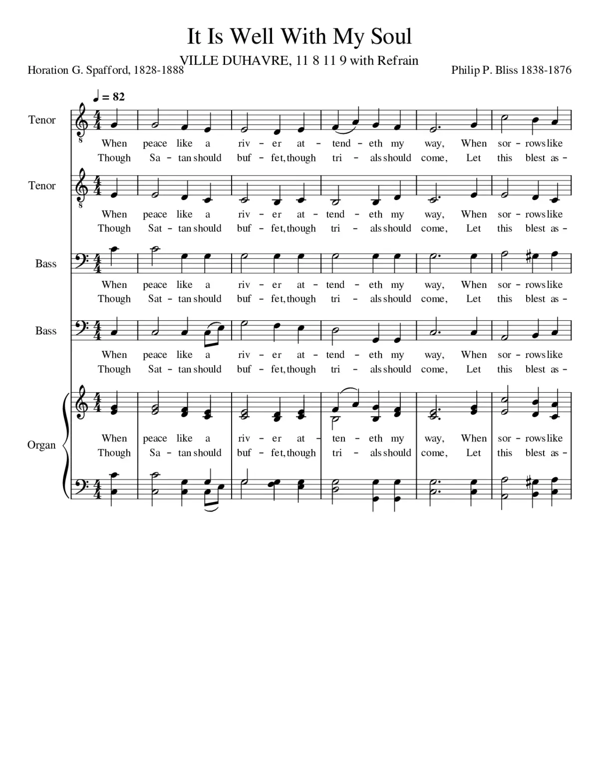 It is Well with My Soul - Page 1