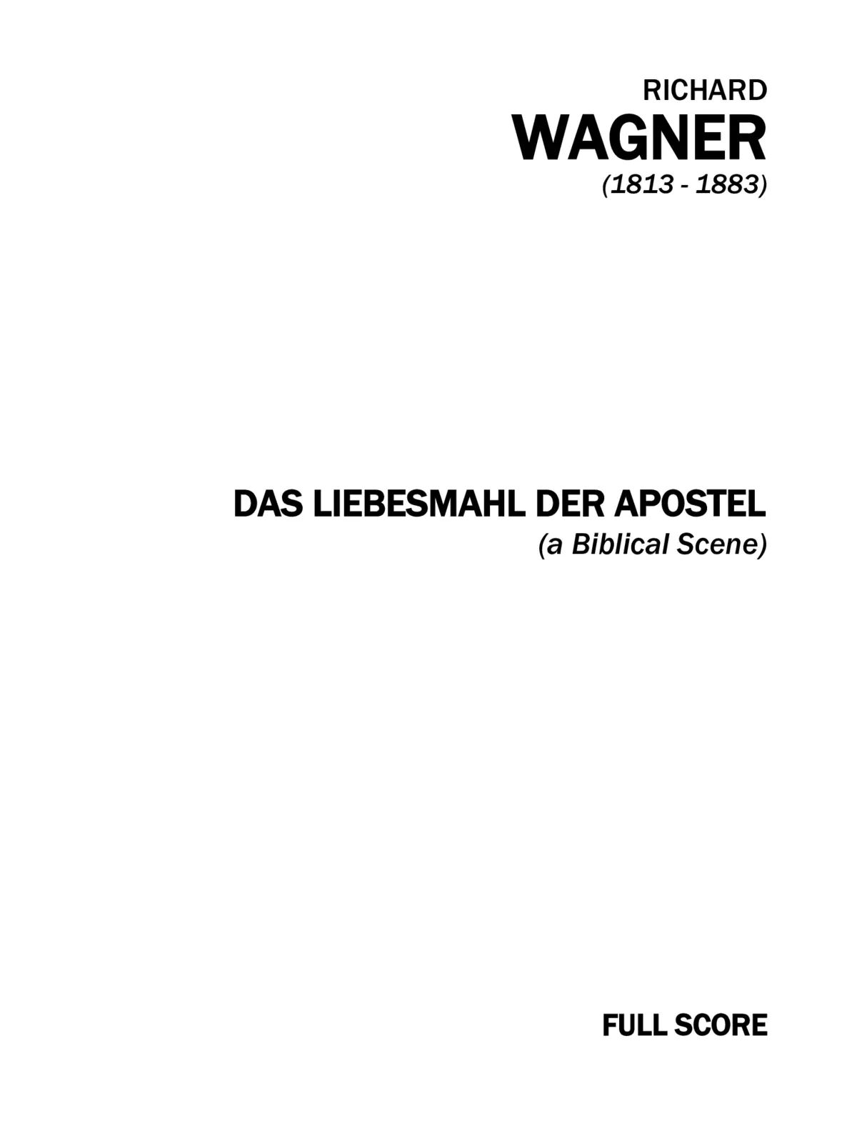 Das Liebesmahl der Apostel - Page 1