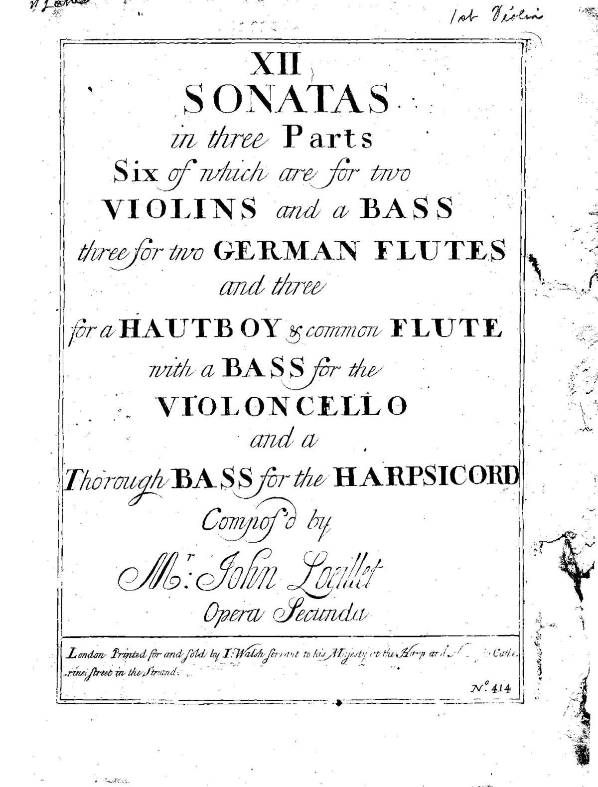 12 Trio Sonatas - Page 1