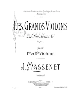 Les grands violons du roi Louis XV (1740)