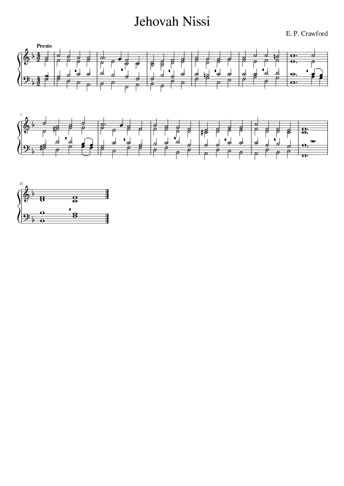 Jehovah Nissi - Page 1