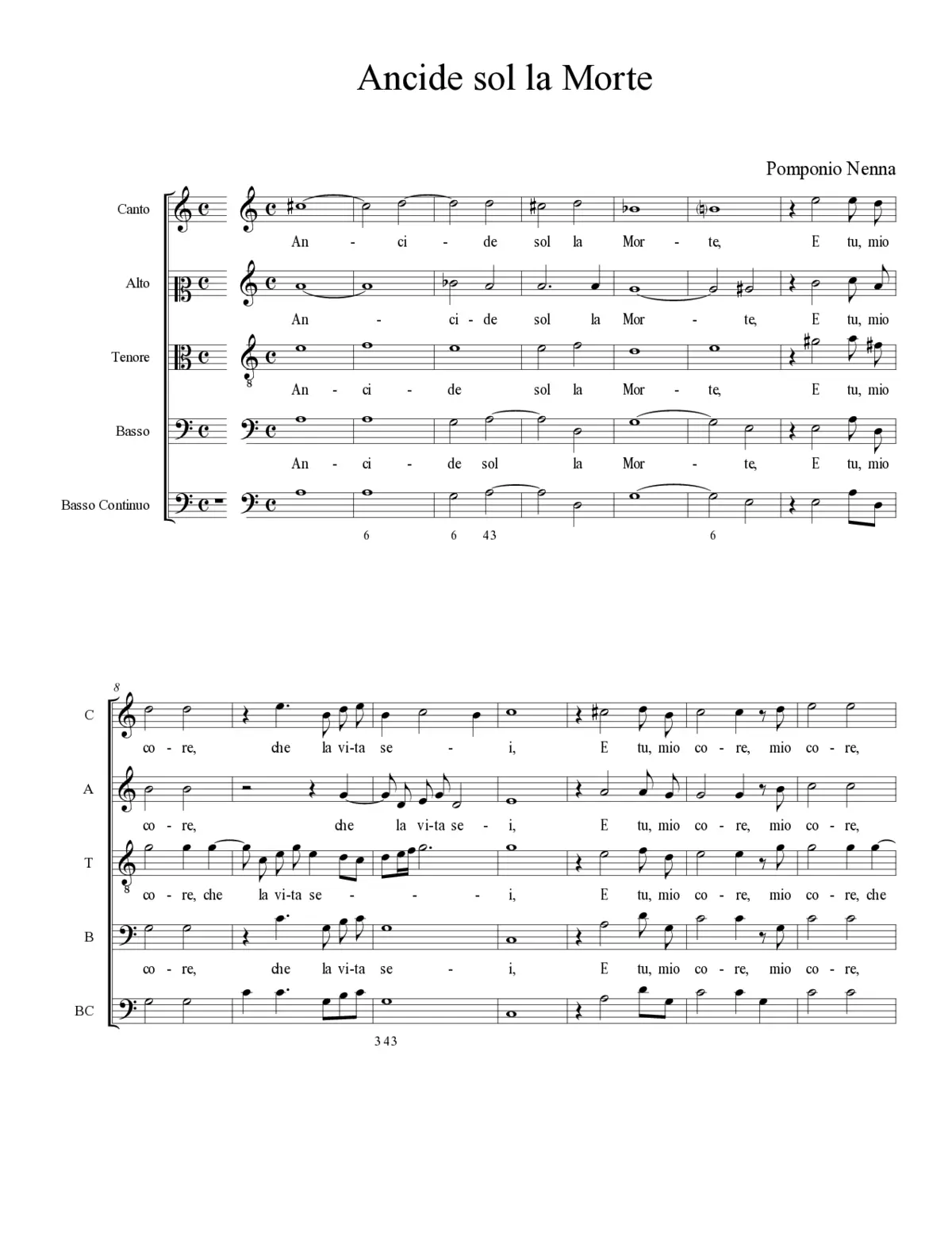 Ancide sol la Morte - Page 1