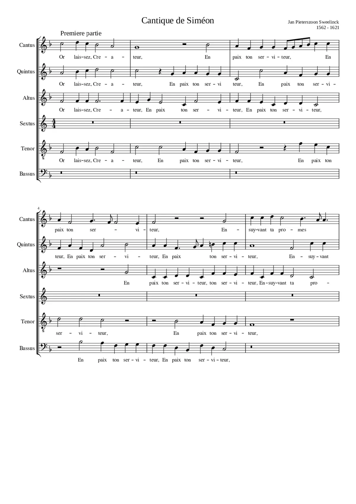 Cantique de Siméon - Page 1