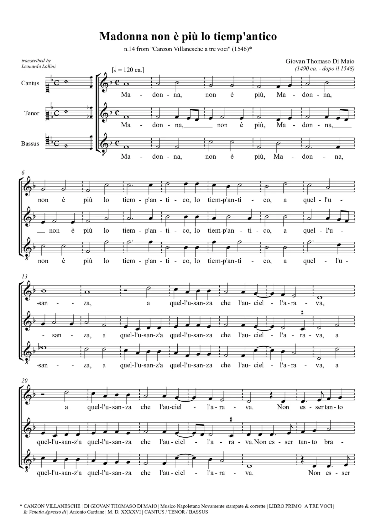 Madonna non è più lo tempo antico - Page 1