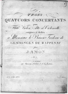 3 Concertante Flute Quartets