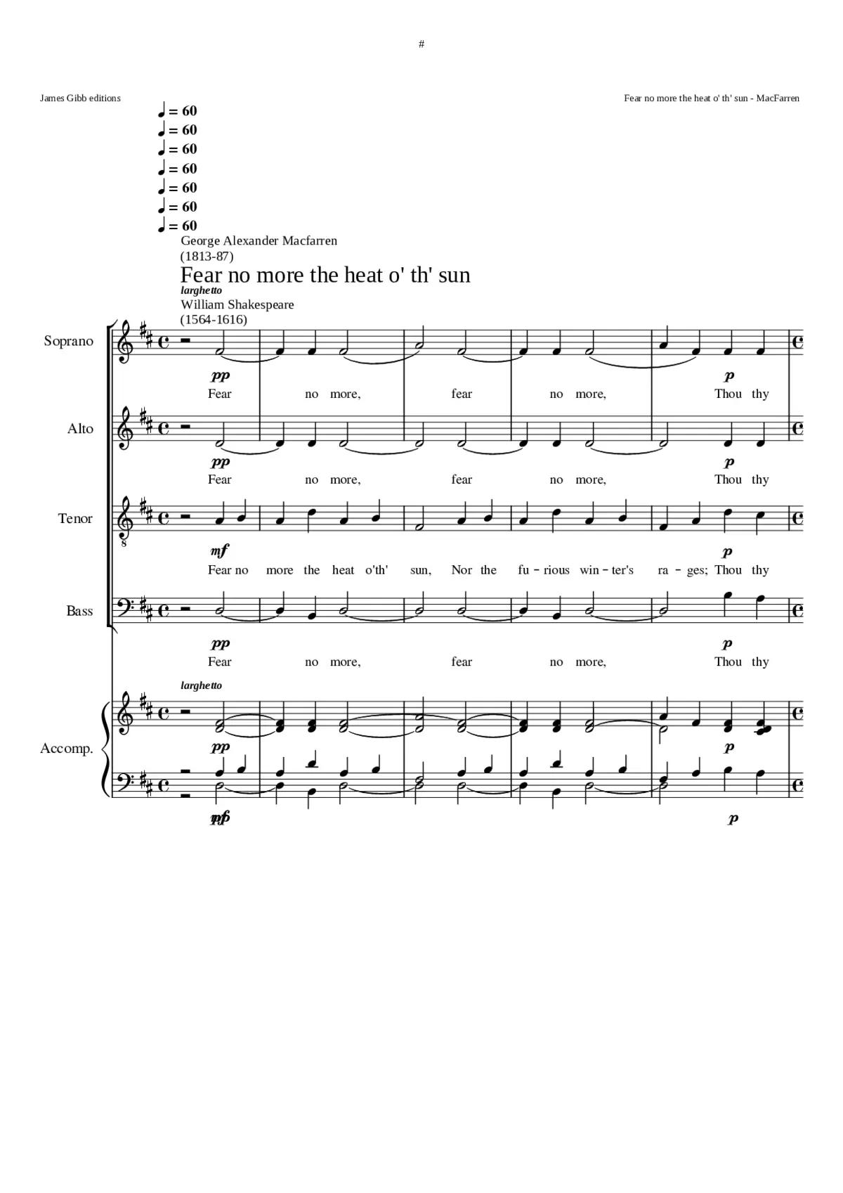 Fear no more the heat o' th' sun - Page 1