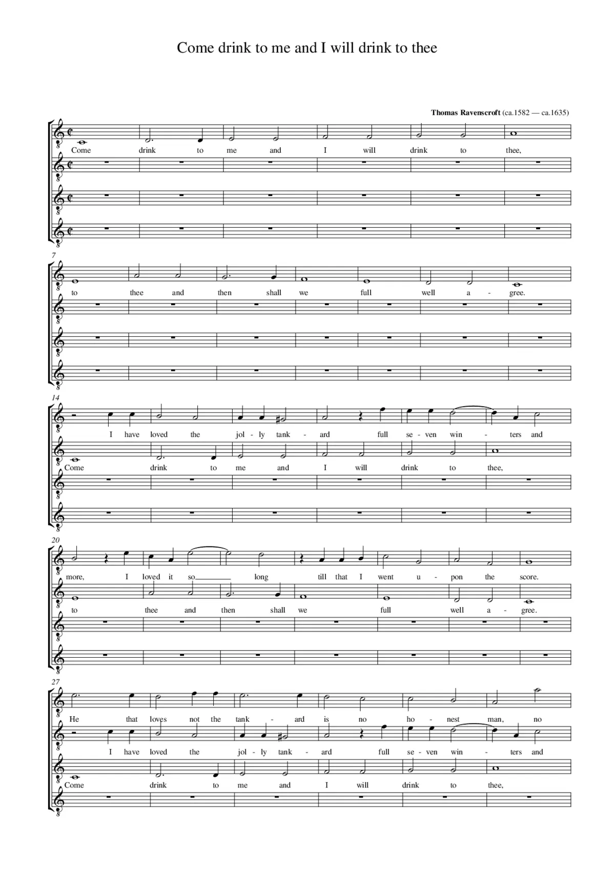 Come drinke to me - Page 1
