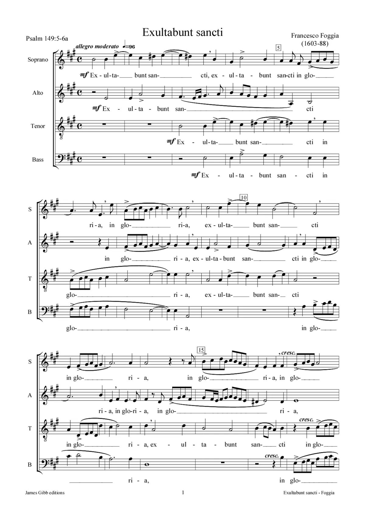 Exultabunt sancti - Page 1