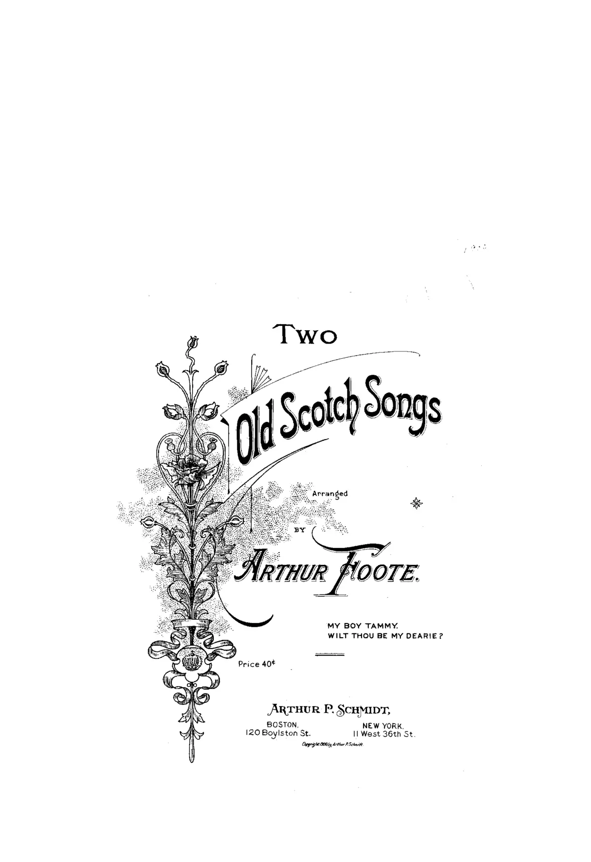 2 Old Scotch Songs - Page 1