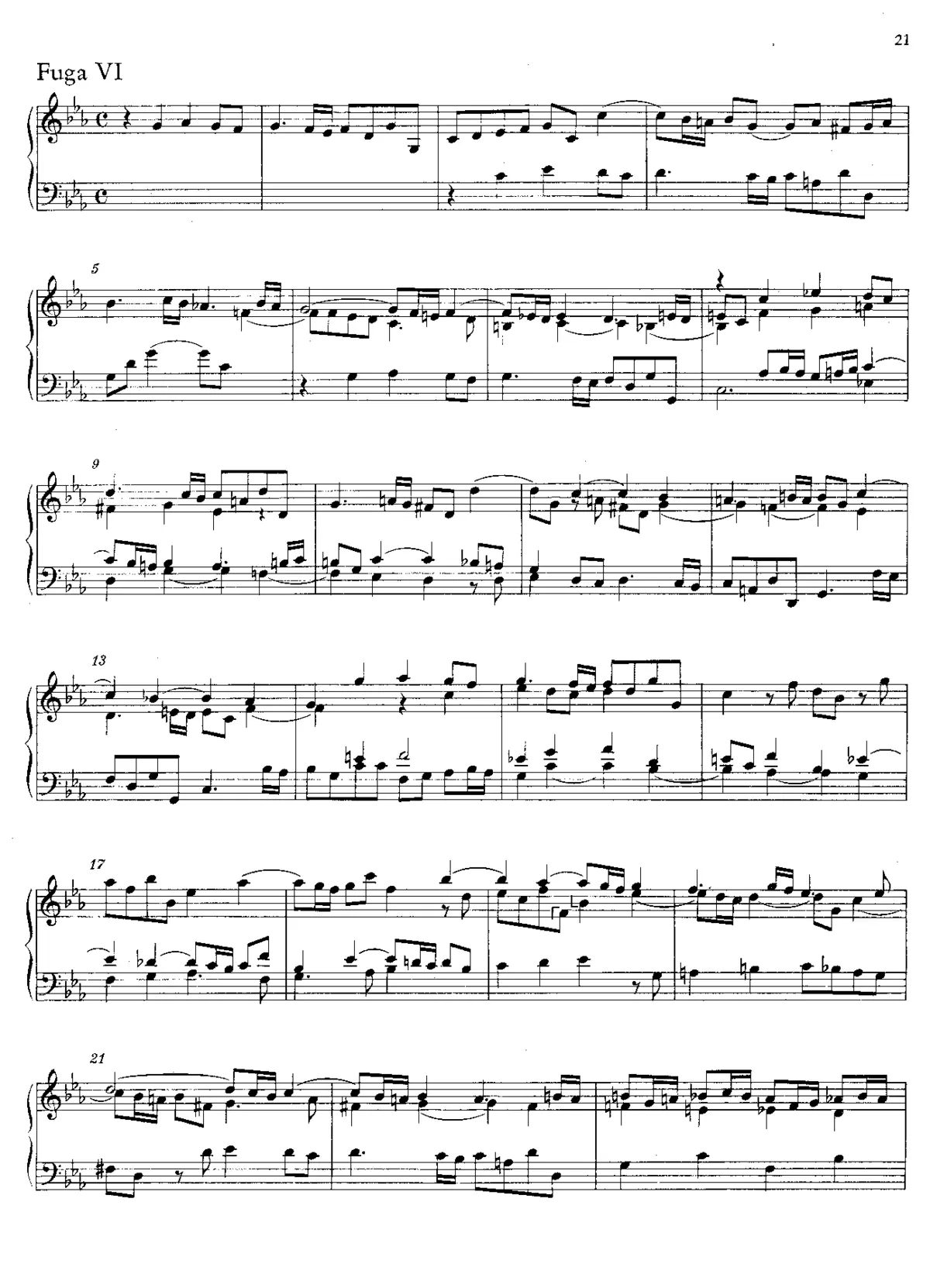 Fugue in C minor - Page 1