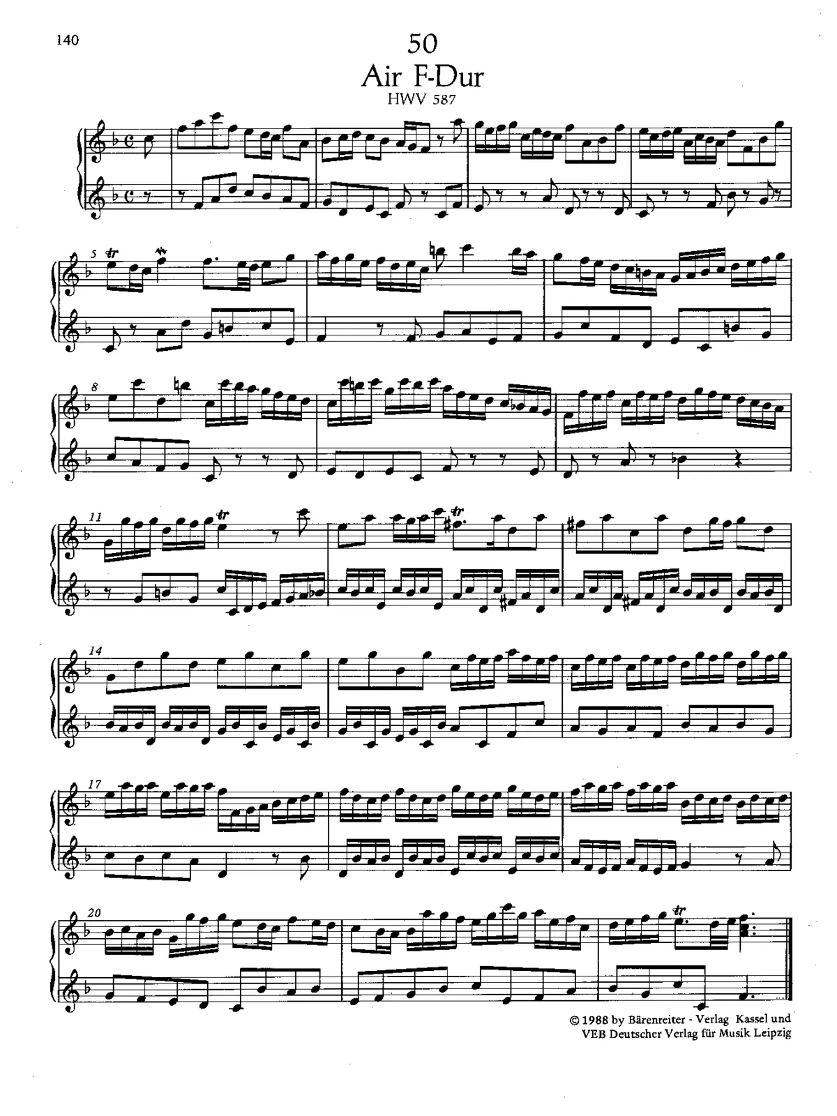 Air in F major - Page 1