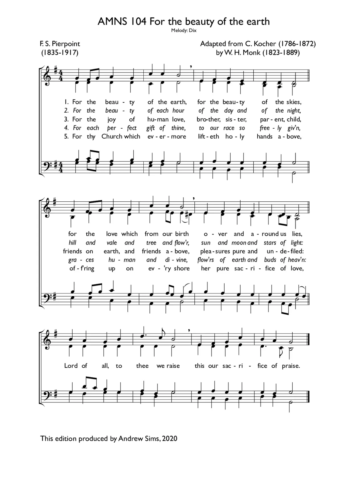 For the beauty of the earth - Page 1