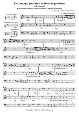 Fratres, qui gloriatur