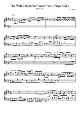 Prelude and Fugue in B minor BWV 869