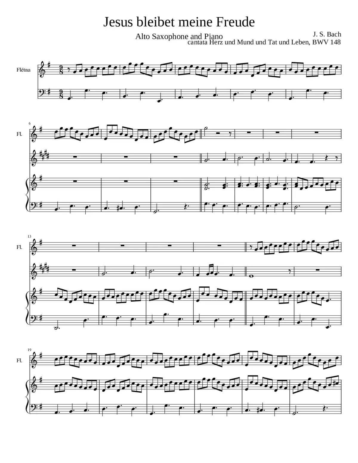 Jesus bleibet meine Freude - Page 1