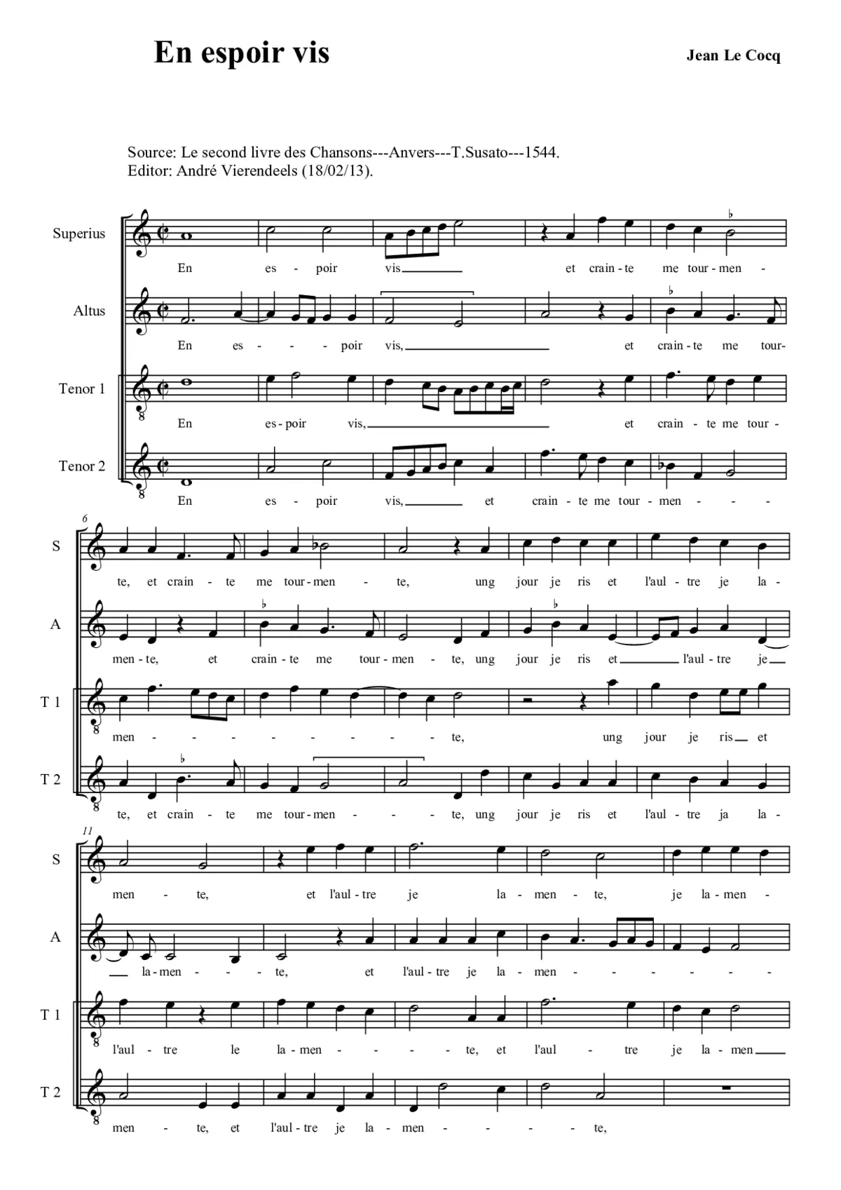 En espoir vis - Page 1