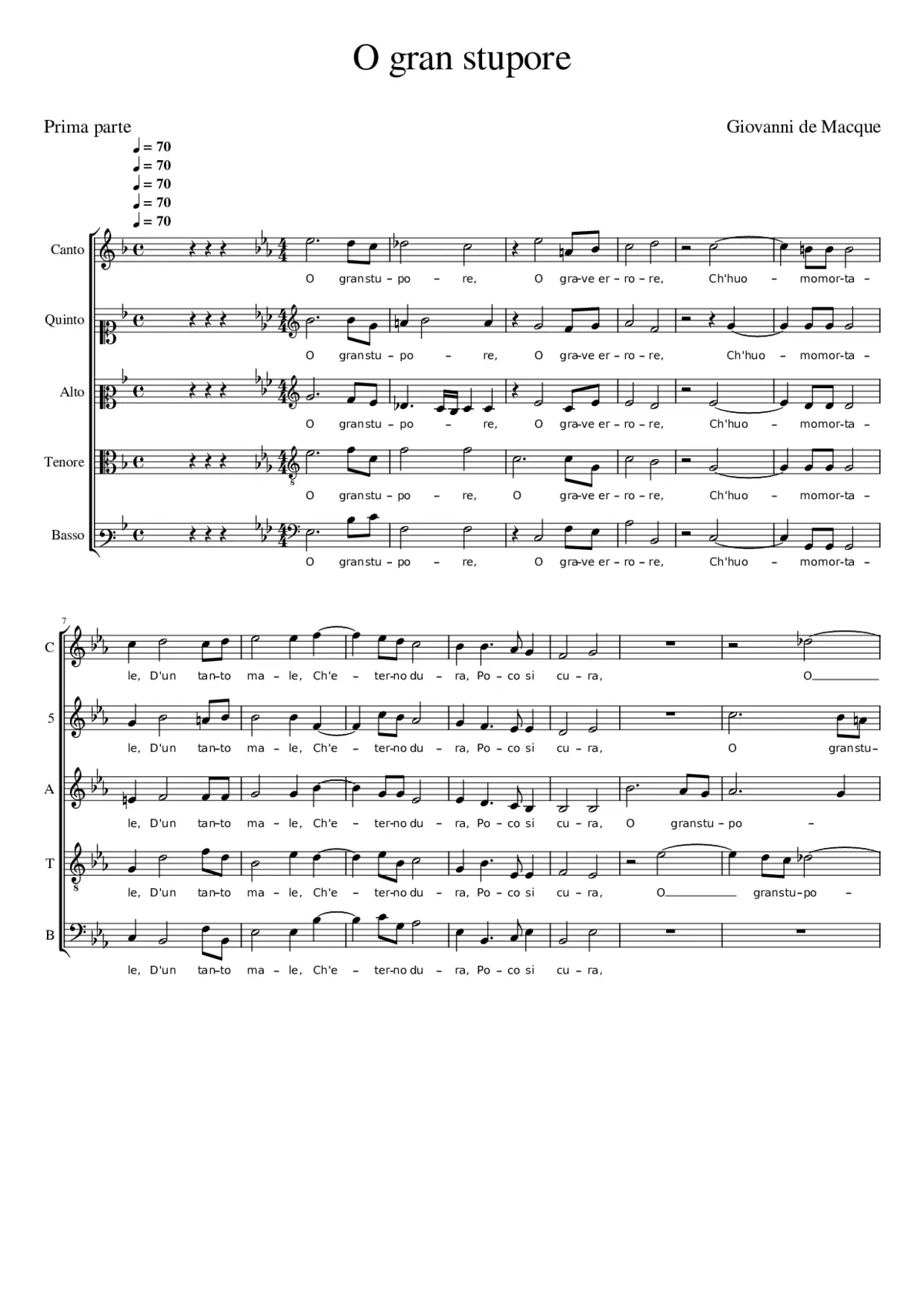 O gran stupore - Page 1