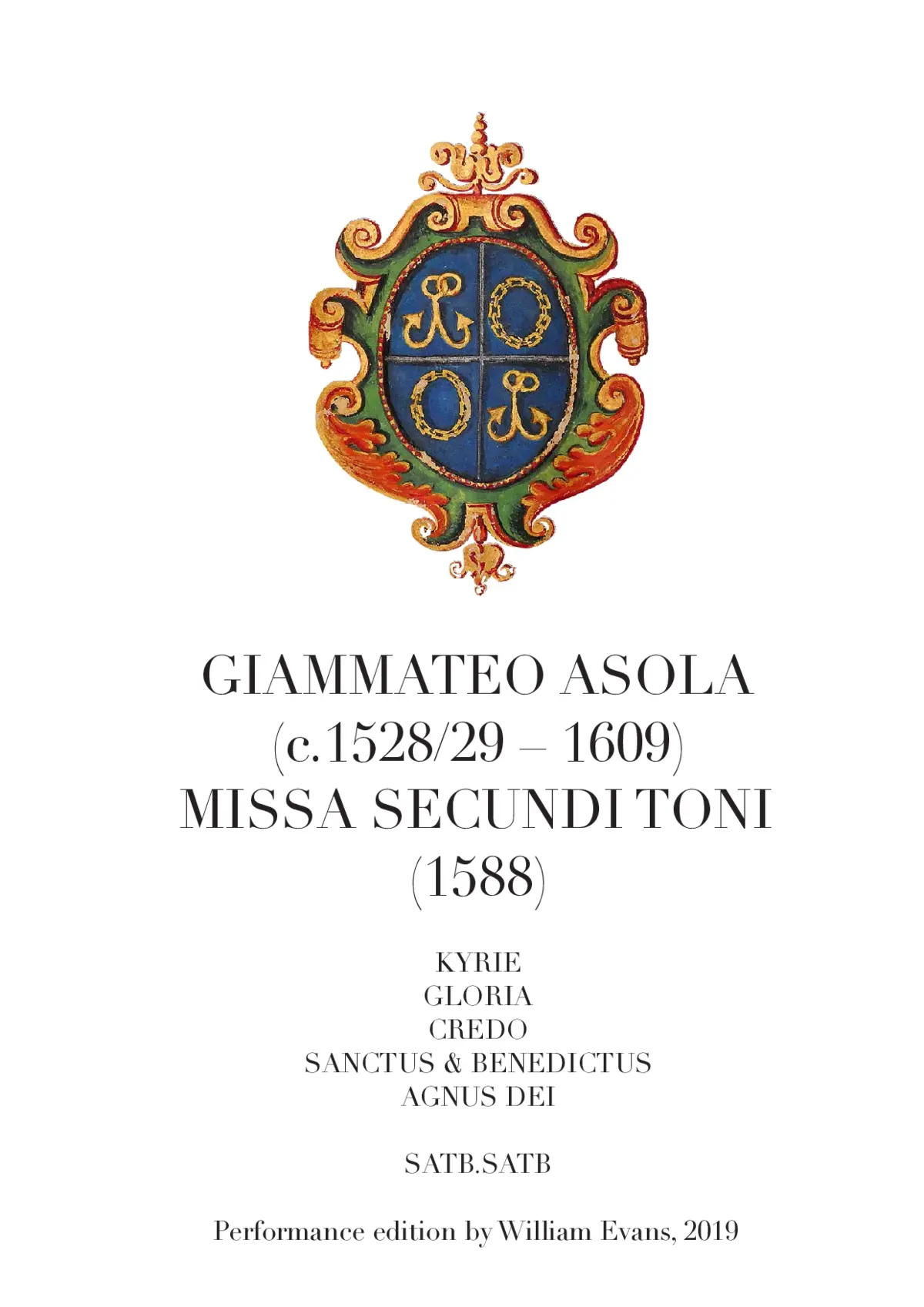 Missa Secundi Toni - Page 1