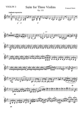 Suite for 3 Violins Op.133