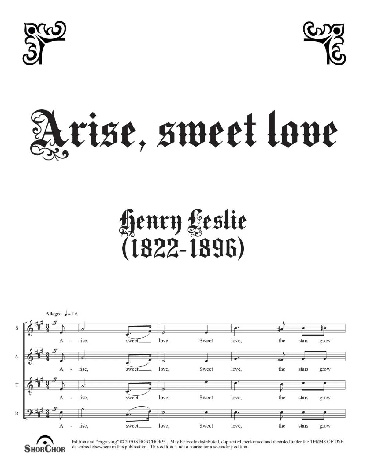 Arise, sweet love - Page 1