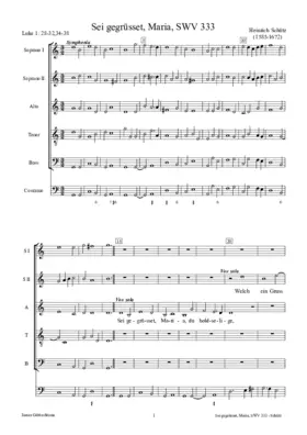 Sei gegrüßet, Maria, SWV 333